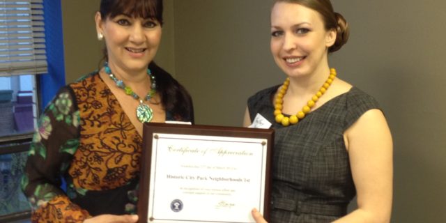 Certificate of Appreciation from the Mayor!